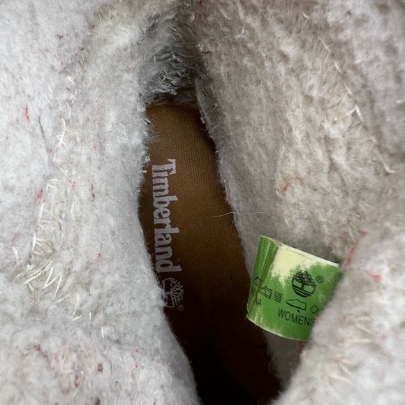 Timberland Teddy Fleece Fold Down Wheat Nubuck Leather Boots Size 9.5 Women's - Picture 14 of 14